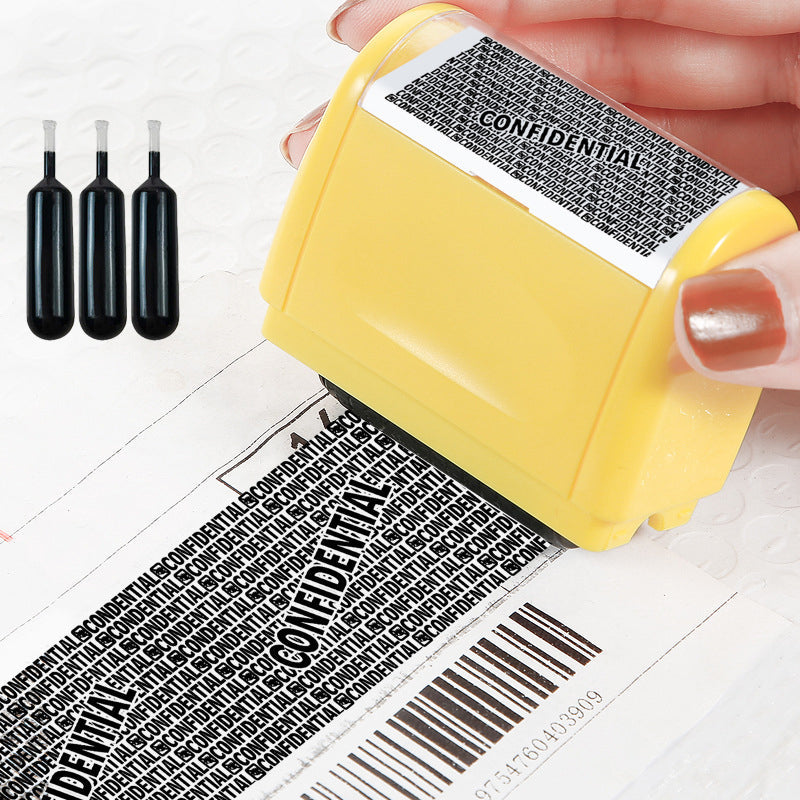 Anti-Diefstal Informatie Blokkeer Stempel