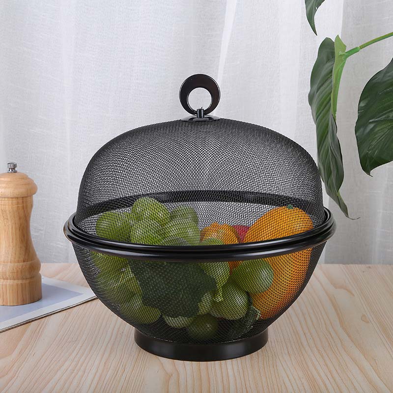 🍎 50% korting! Ademende mesh fruitmand met deksel – houdt fruitvliegjes buiten, ingebouwde vergietfunctie & RVS gaas. Perfect voor thuis & picknick! ✨🧺
