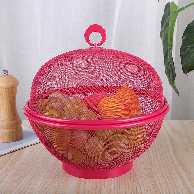 🍎 50% korting! Ademende mesh fruitmand met deksel – houdt fruitvliegjes buiten, ingebouwde vergietfunctie & RVS gaas. Perfect voor thuis & picknick! ✨🧺