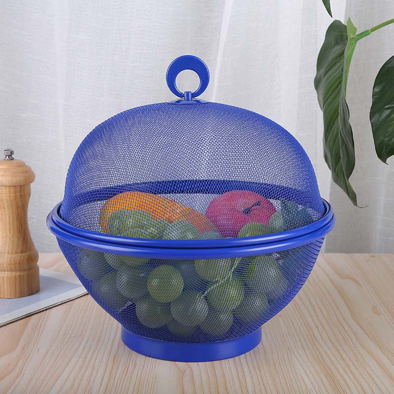 🍎 50% korting! Ademende mesh fruitmand met deksel – houdt fruitvliegjes buiten, ingebouwde vergietfunctie & RVS gaas. Perfect voor thuis & picknick! ✨🧺