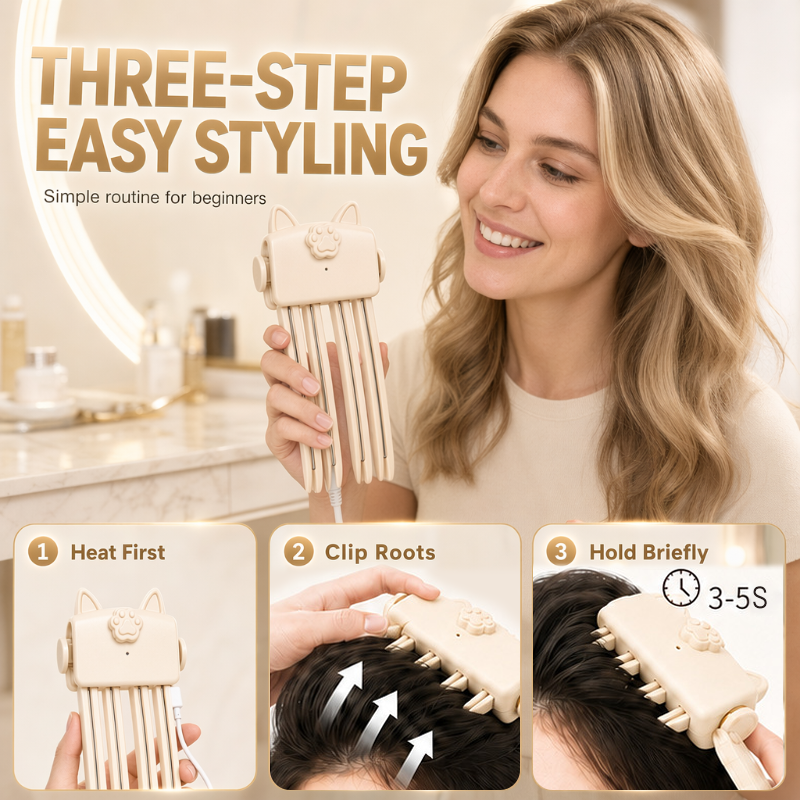 ☀️ Summer Deal! Verwarmde haarclip – creëert blijvend volume, ideaal voor vochtig zomerweer.