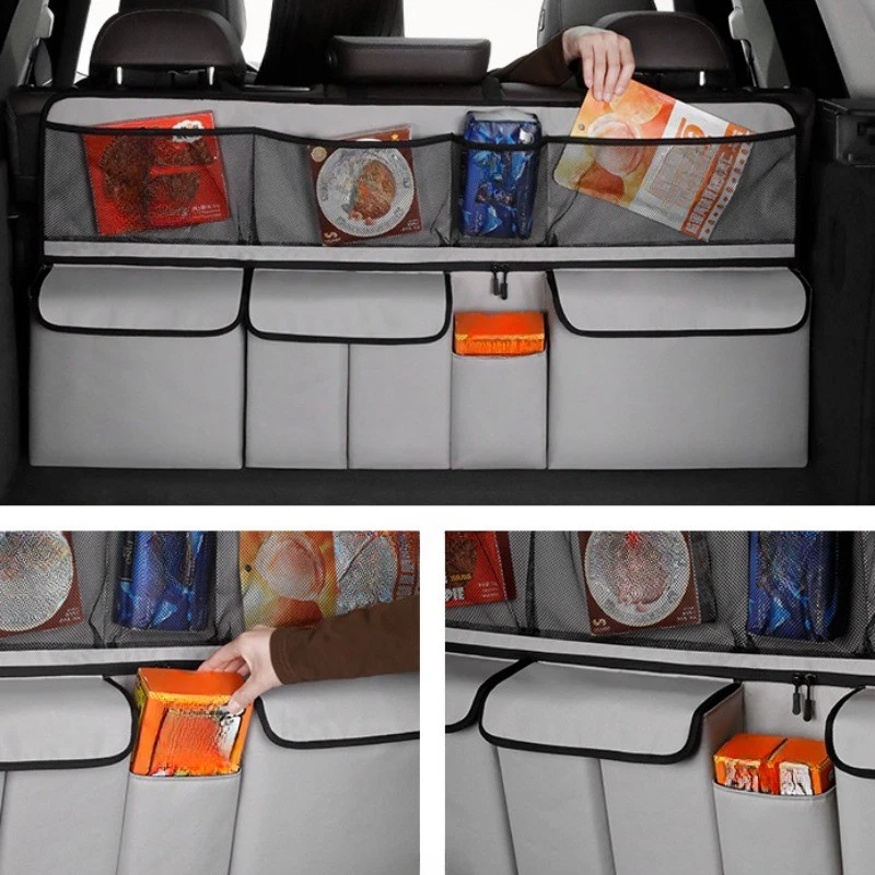 🚗 50% KORTING – Hangende Auto Organizer voor de Achterbank, Meerdere Vakken en Waterafstotend Oxford-doek