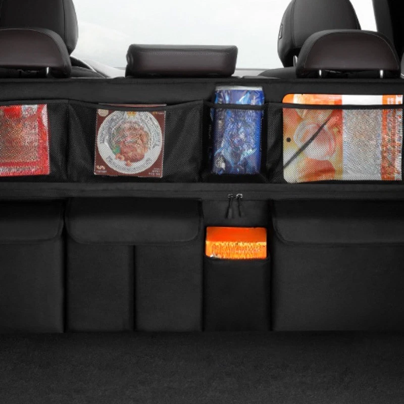 🚗 50% KORTING – Hangende Auto Organizer voor de Achterbank, Meerdere Vakken en Waterafstotend Oxford-doek
