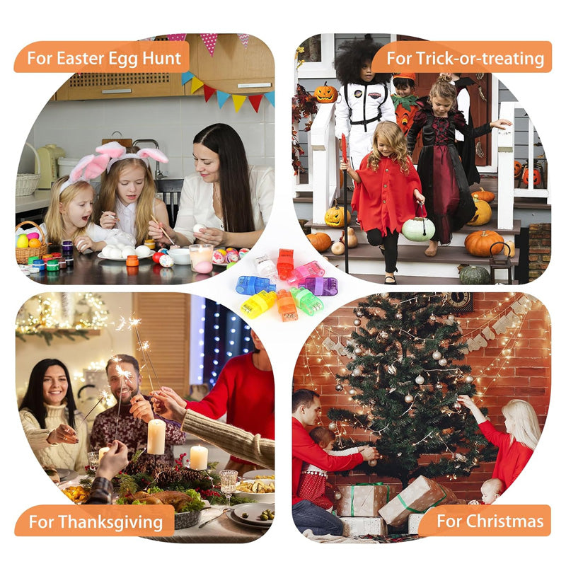 🔥Superaanbieding: 50% KORTING🔥 Kleurrijke mini-LED-vingerlampjes – Feestelijke vingerlampjes met elastiekj