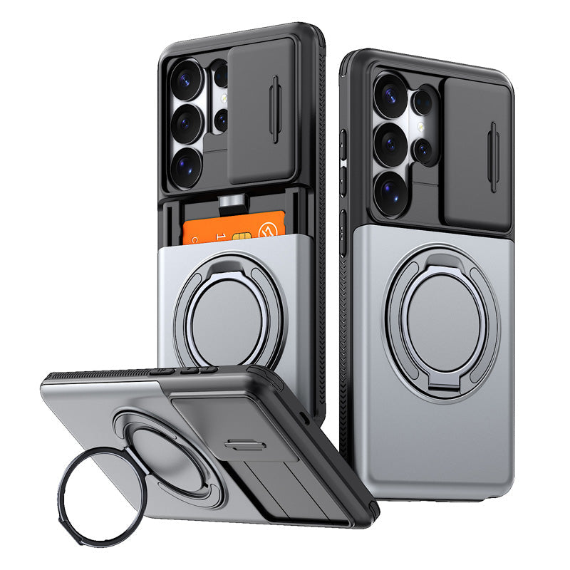 📢📢 50% KORTING!! ⏰📱2-in-1 Schokbestendige Telefoonhoes met Verborgen Kaarthouder NL