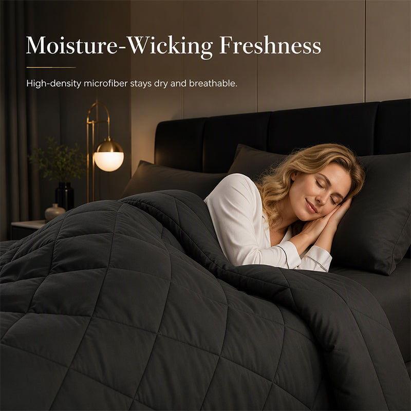 🛏️ 50% KORTING – Gewatteerde Beddengoedset | Comfortabel en Luchtig voor Verschillende Seizoenen | 2 Kussenslopen Inbegrepen