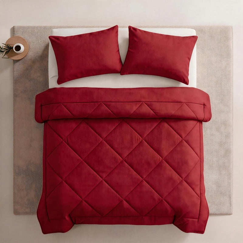 🛏️ 50% KORTING – Gewatteerde Beddengoedset | Comfortabel en Luchtig voor Verschillende Seizoenen | 2 Kussenslopen Inbegrepen