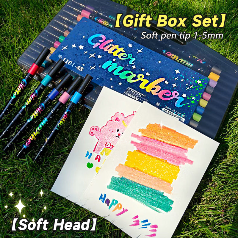 Glitter Art Stiftenset voor Knutselen & Tekenen