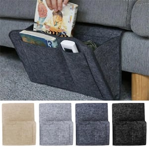 🛏️ KOOP 2, KRIJG 1 GRATIS – Vilten Bedhangorganizer | Voor Boeken, Telefoon, Bril & Afstandsbediening | Praktische Opbergtas voor Naast het Bed | Alles Binnen Handbereik