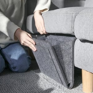 🛏️ KOOP 2, KRIJG 1 GRATIS – Vilten Bedhangorganizer | Voor Boeken, Telefoon, Bril & Afstandsbediening | Praktische Opbergtas voor Naast het Bed | Alles Binnen Handbereik