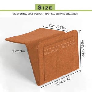 🛏️ KOOP 2, KRIJG 1 GRATIS – Vilten Bedhangorganizer | Voor Boeken, Telefoon, Bril & Afstandsbediening | Praktische Opbergtas voor Naast het Bed | Alles Binnen Handbereik