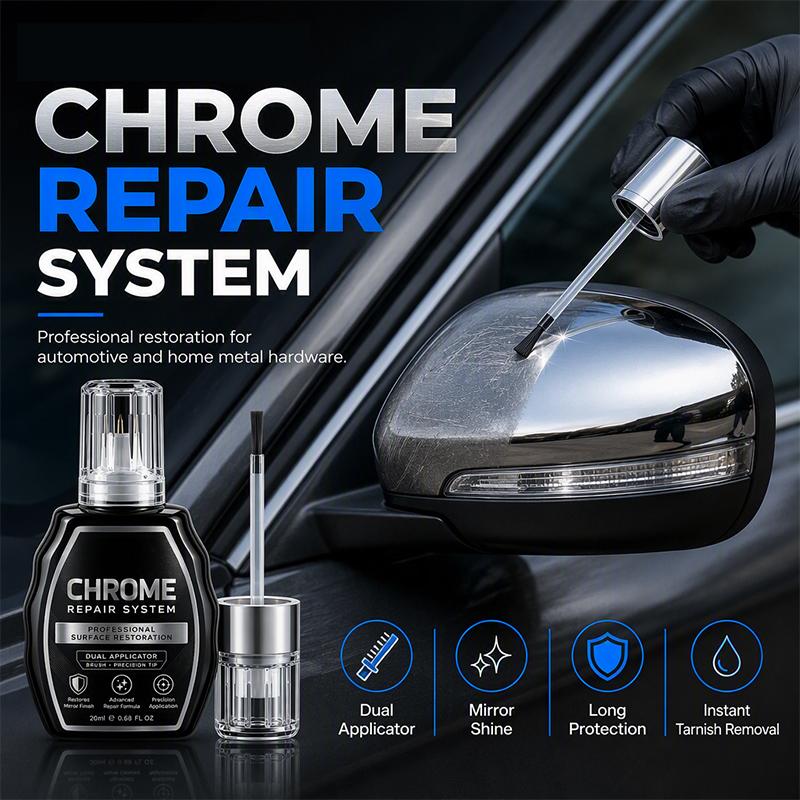 🛠️ Koop 2, krijg 1 GRATIS! Professionele Chroom Reparatiepen | Voor het Bijwerken van Kleine Krassen & Slijtage | Eenvoudig in Gebruik | Handig voor Auto & Metalen Oppervlakken