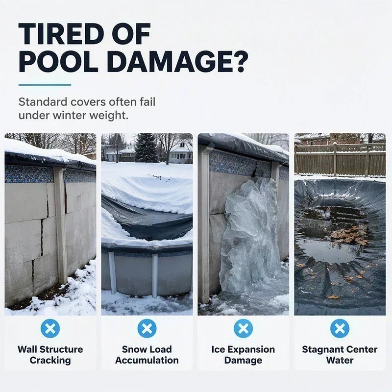 ❄️🏊 50% KORTING! Laat je zwembad veilig de winter door – dit ronde luchtkussen verdeelt ijsdruk en voorkomt vorstschade. Koudbestendig, eenvoudig op te blazen!