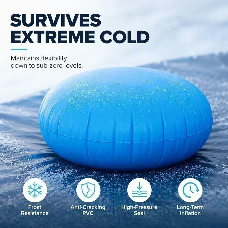 ❄️🏊 50% KORTING! Laat je zwembad veilig de winter door – dit ronde luchtkussen verdeelt ijsdruk en voorkomt vorstschade. Koudbestendig, eenvoudig op te blazen!