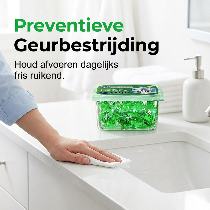 🥳2026 HOT SALE🥳💞50K+ VERKOCHT! ｜Afvoer Ontgeuringscapsules – Bio-enzymformule neutraliseert geuren bij de bron. Onmiddellijk frisse geur, geen agressieve chemicaliën. Zeg vaarwel tegen gênante geuren. 🚰✅
