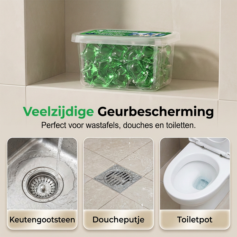 🥳2026 HOT SALE🥳💞50K+ VERKOCHT! ｜Afvoer Ontgeuringscapsules – Bio-enzymformule neutraliseert geuren bij de bron. Onmiddellijk frisse geur, geen agressieve chemicaliën. Zeg vaarwel tegen gênante geuren. 🚰✅