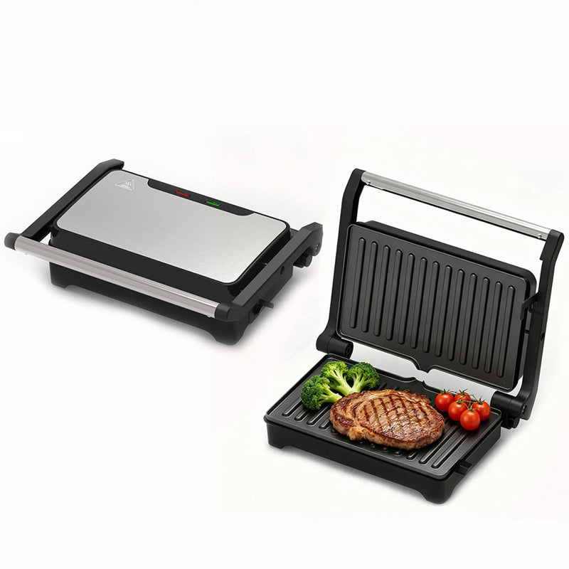 🥪🔥 Elektrische sandwich- en paninigrill met 180° plaat
