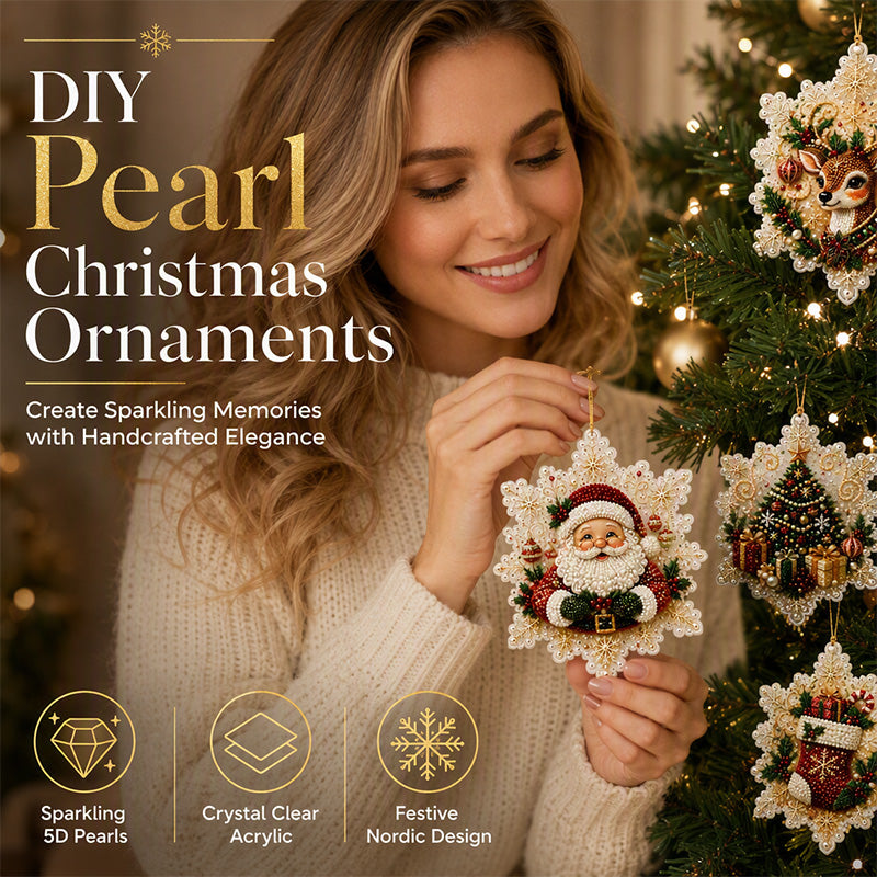 🎄 50% korting! 5D DIY kerstbal – fonkelende parels & acryl, 3D-gloed, eenvoudig te maken. Perfect voor boom, raam & cadeau! ✨🎁