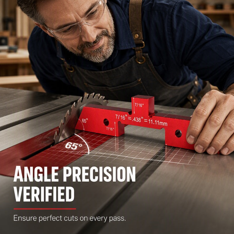 📢📢 50% KORTING!! 📏 Aluminium Instelblokken voor Houtbewerking – Precisie Setup Blocks voor Zaag- & Freestafels