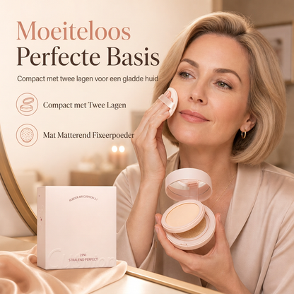 2-in-1 Lichtgevende Perfecte Air Cushion BB Crème en Compact Poeder