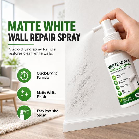 Witte Muur Bijwerkverfspray
