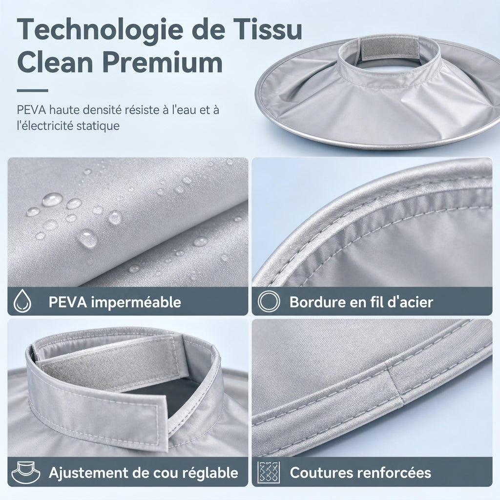 😱🧹 Stop met eindeloos haren vegen! Dé knipcape met haaropvang – flexibele rand vangt elke pluk, waterproof en geschikt voor het hele gezin. 50% KORTING!