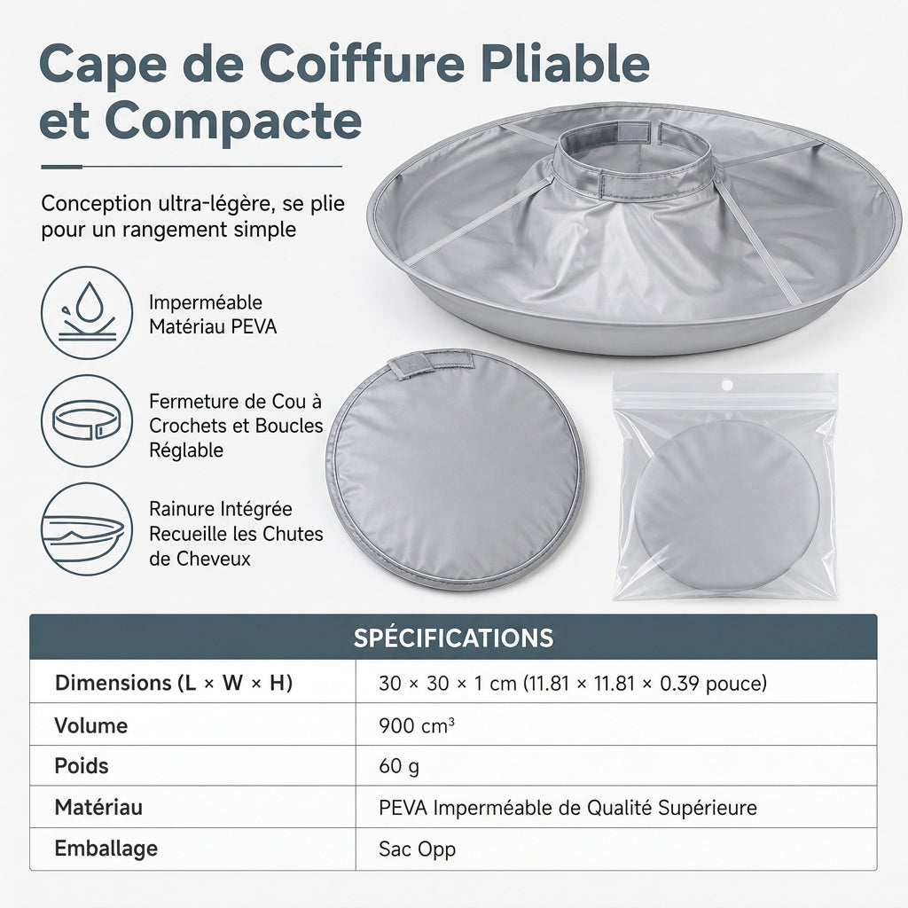 😱🧹 Stop met eindeloos haren vegen! Dé knipcape met haaropvang – flexibele rand vangt elke pluk, waterproof en geschikt voor het hele gezin. 50% KORTING!
