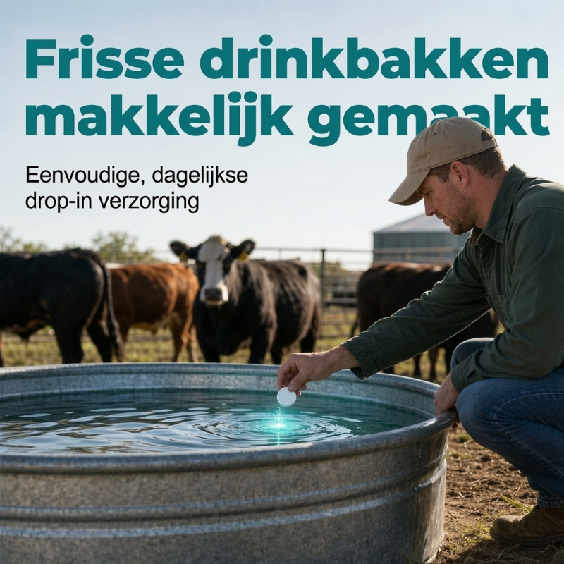 ⏰🎁Sneloplossende reinigingstabletten voor veewaterreservoirs