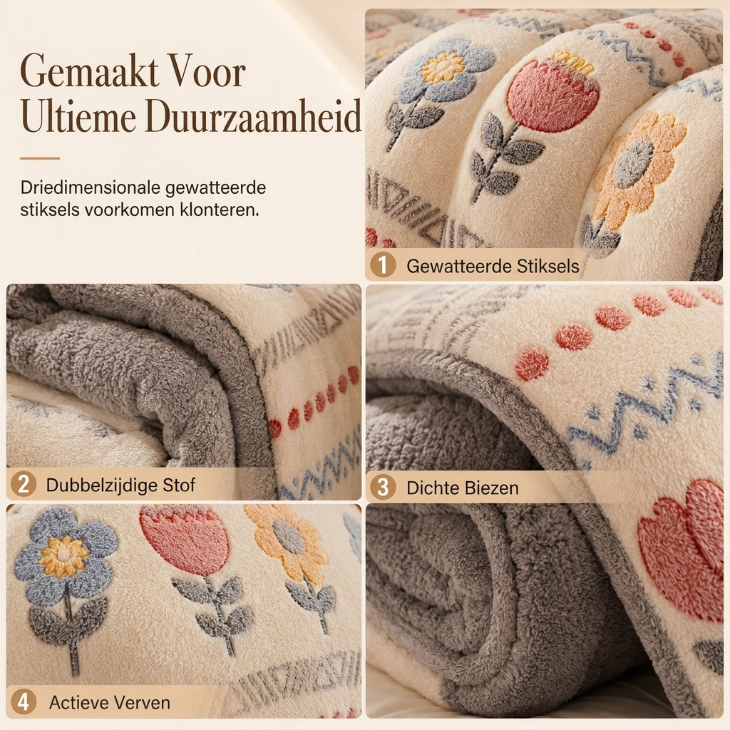❄️🔥 50% KORTING! Nooit meer ijskoude voeten in bed! Dit dubbelzijdige Sherpa fleece dekbed houdt de warmte direct vast – fluweelzacht, extra dik en heerlijk voor koude winternachten!