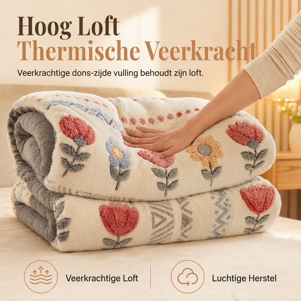 ❄️🔥 50% KORTING! Nooit meer ijskoude voeten in bed! Dit dubbelzijdige Sherpa fleece dekbed houdt de warmte direct vast – fluweelzacht, extra dik en heerlijk voor koude winternachten!