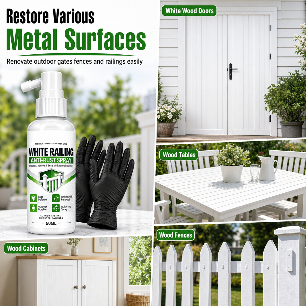 Witte Reparatiespray voor Hout: Deuren, Tafels & Kasten