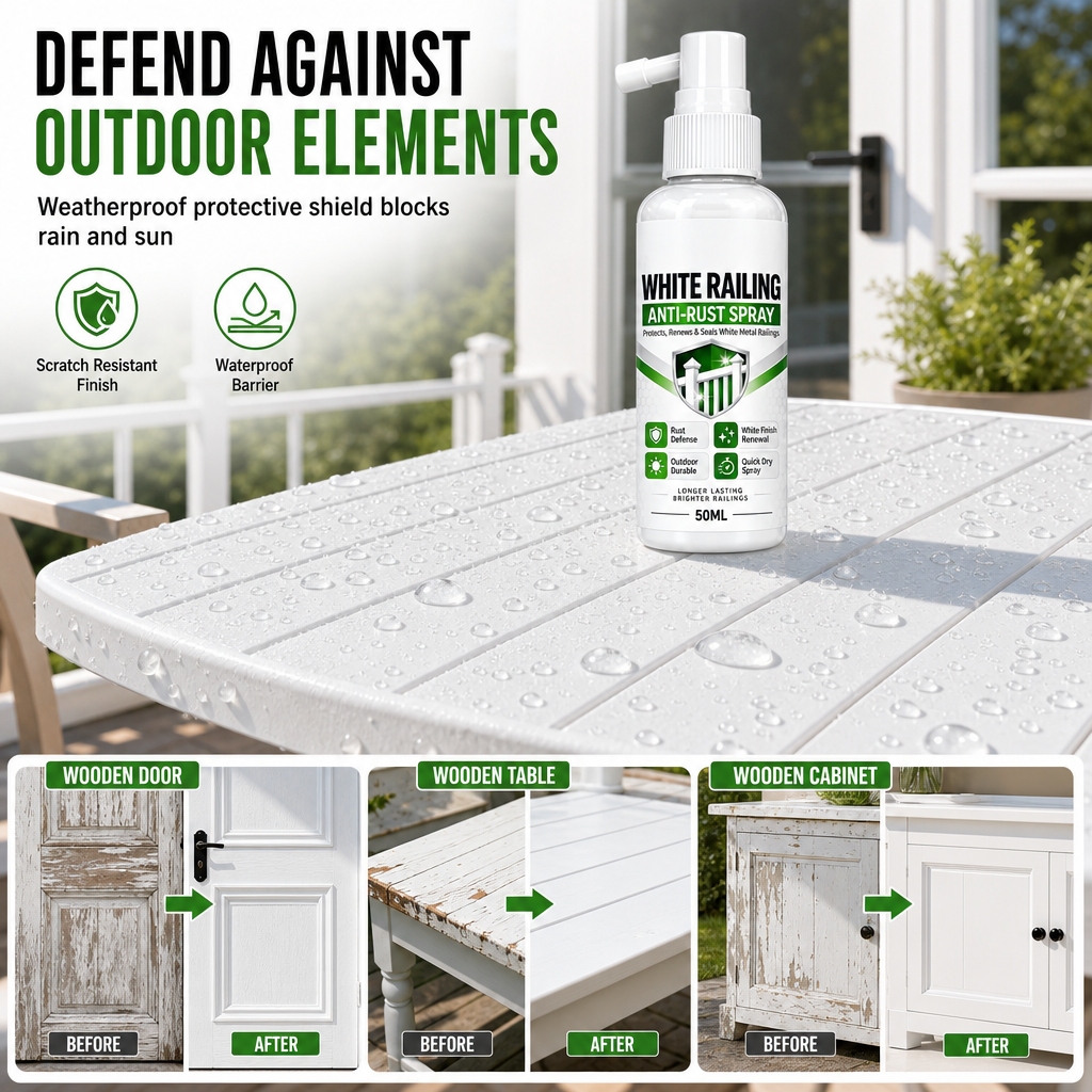 Witte Reparatiespray voor Hout: Deuren, Tafels & Kasten
