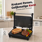 🥪🔥 Elektrische sandwich- en paninigrill met 180° plaat
