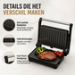 🥪🔥 Elektrische sandwich- en paninigrill met 180° plaat