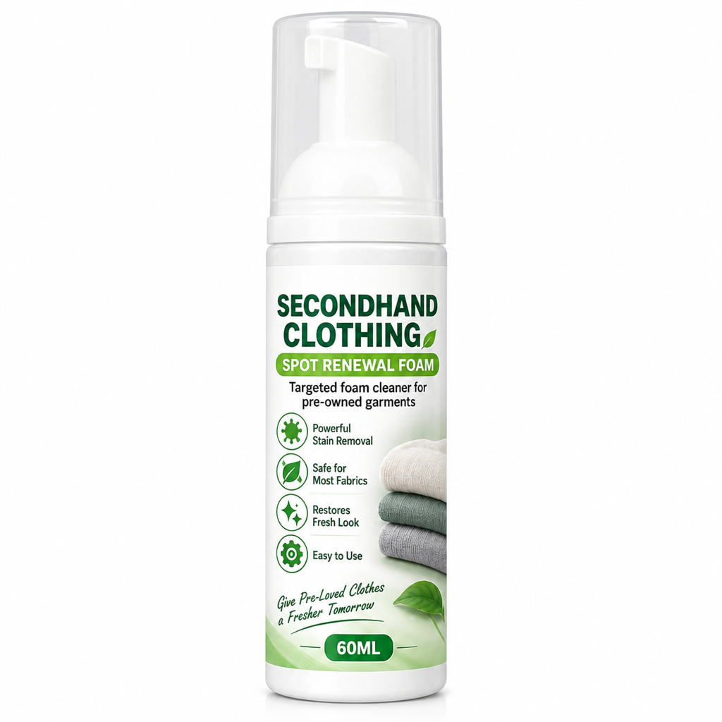 Vlekverwijderend schuim voor kleding zonder naspoelen