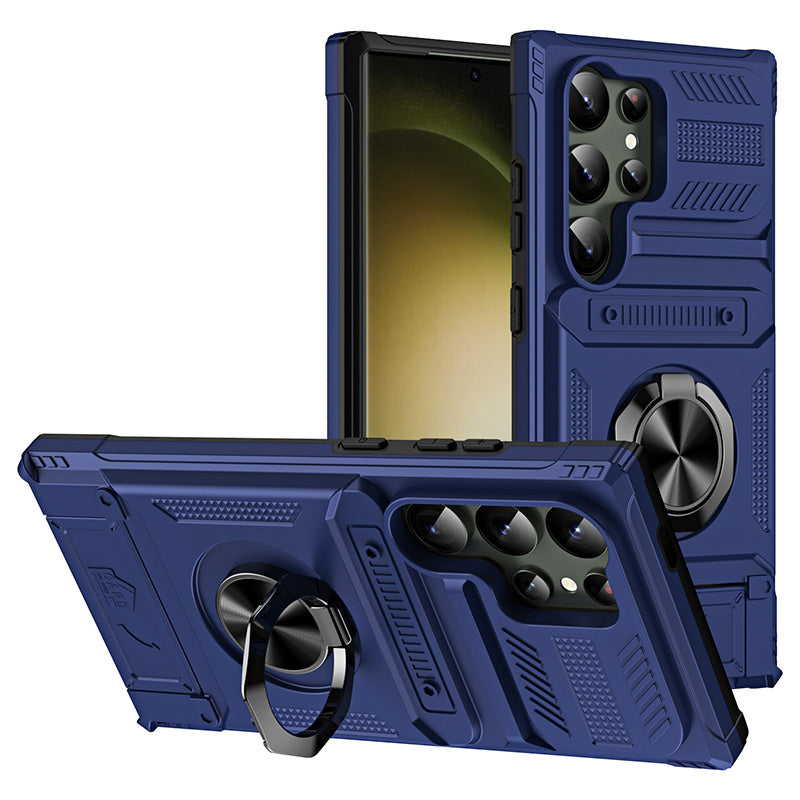 📱 50% korting! Samsung telefoonhoesje – ingebouwde kaarthouder, draaibare ringstandaard & magnetisch. TPU/PC bescherming. Voor S23/S24/S25 – 6 kleuren! ✨🔒