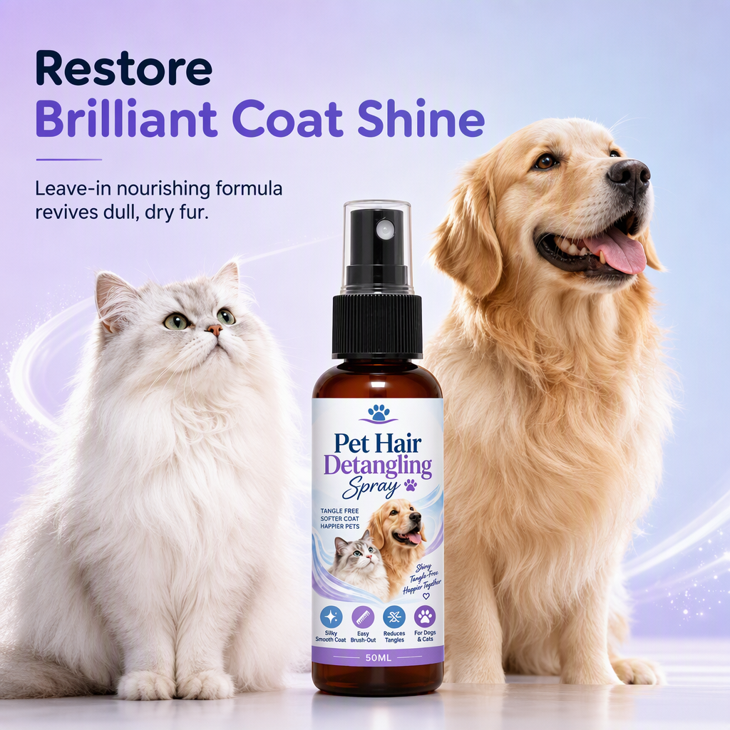 🐾 50% korting! Antiklit spray voor huisdieren – maakt stugge vachten moeiteloos glad, pijnvrij borstelen & wekenlang stofwerend. 50 ml – ideaal voor onderweg! ✨