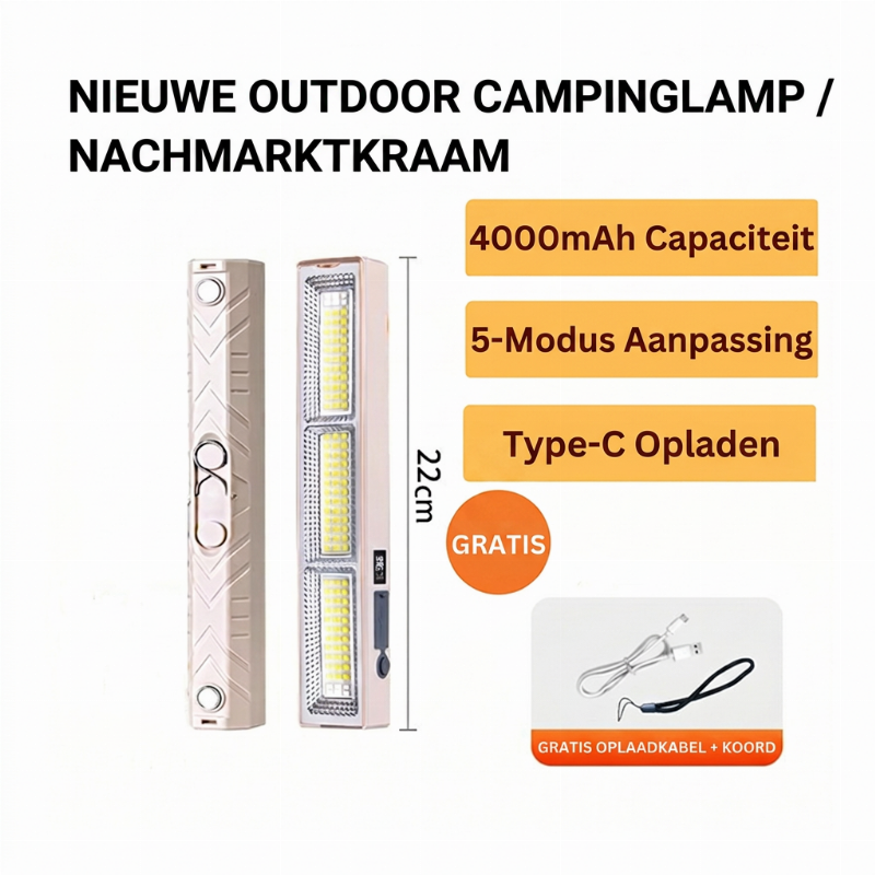 Oplaadbare LED lichtbalk