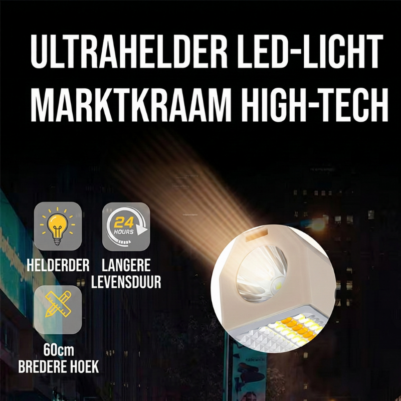 Oplaadbare LED lichtbalk
