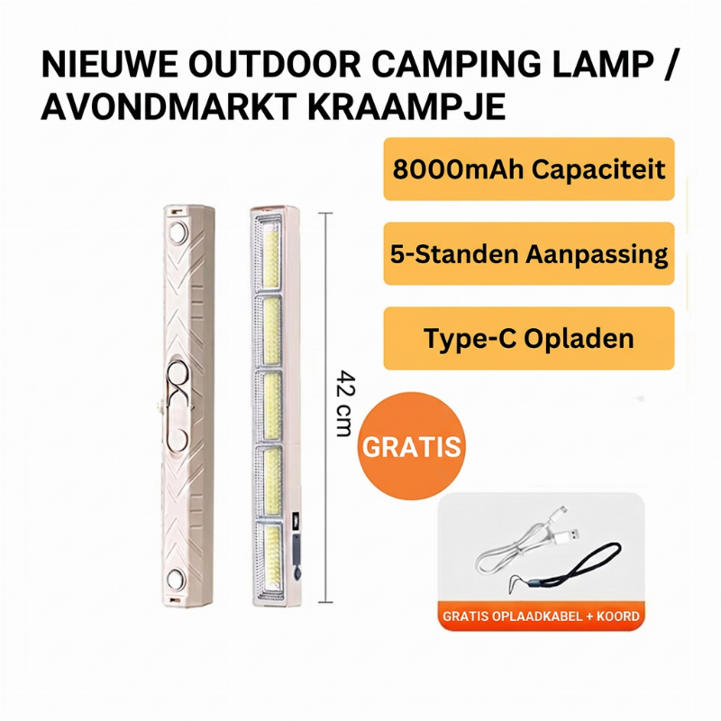 Oplaadbare LED lichtbalk