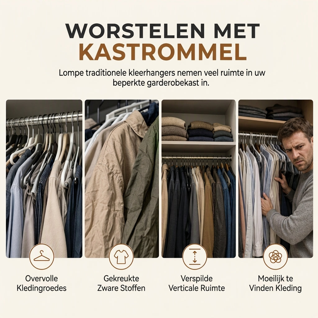 Duurzame V-vormige kledinghanger met haak