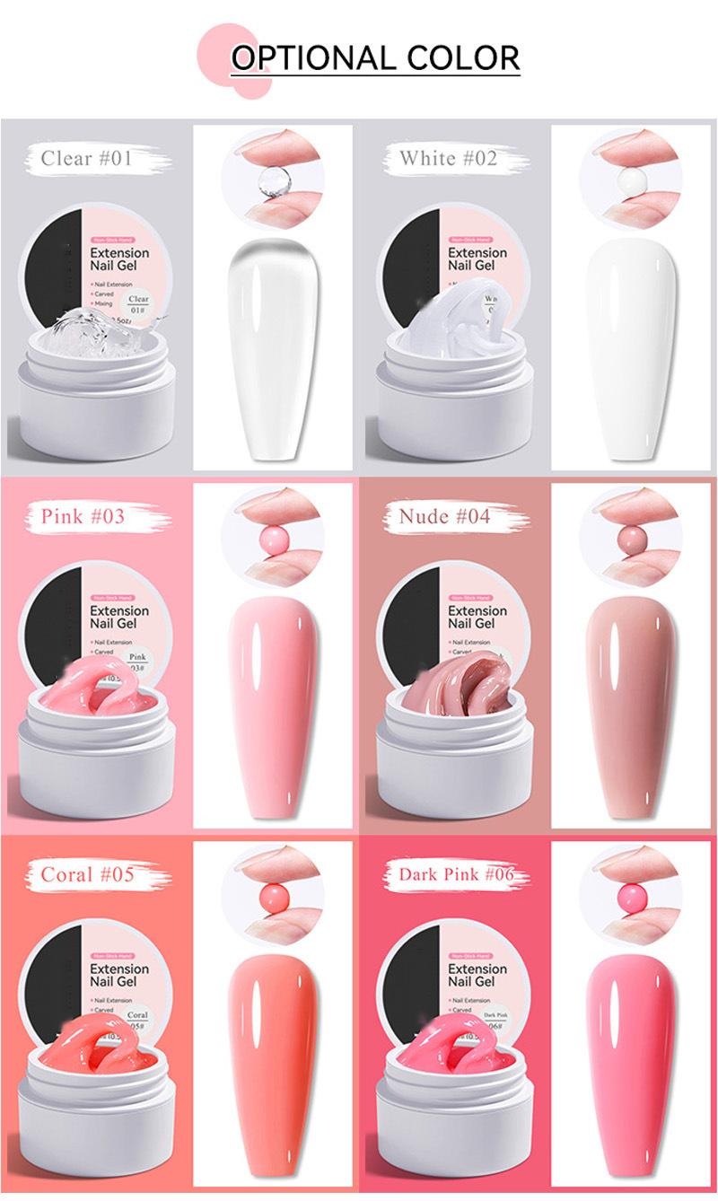 💅 50% KORTING | Nagelverlengingsgel – Sterk, glad en makkelijk in vorm te brengen