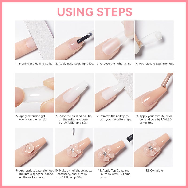💅 50% KORTING | Nagelverlengingsgel – Sterk, glad en makkelijk in vorm te brengen