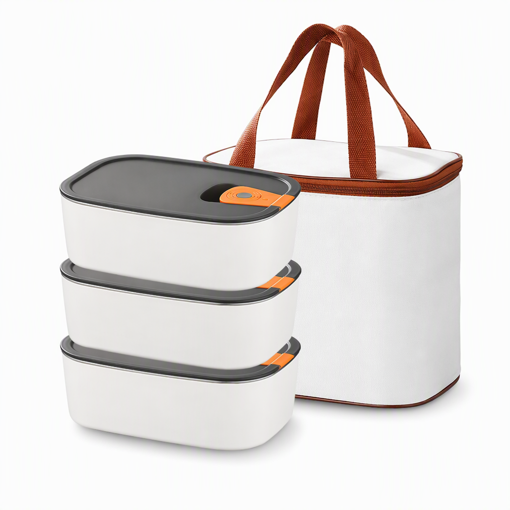 🍱NU 50% KORTING! Lekvrije 304 Roestvrijstalen Lunchbox – Magnetronbestendige Verdeelde Voedselcontainer voor Kantoor & School