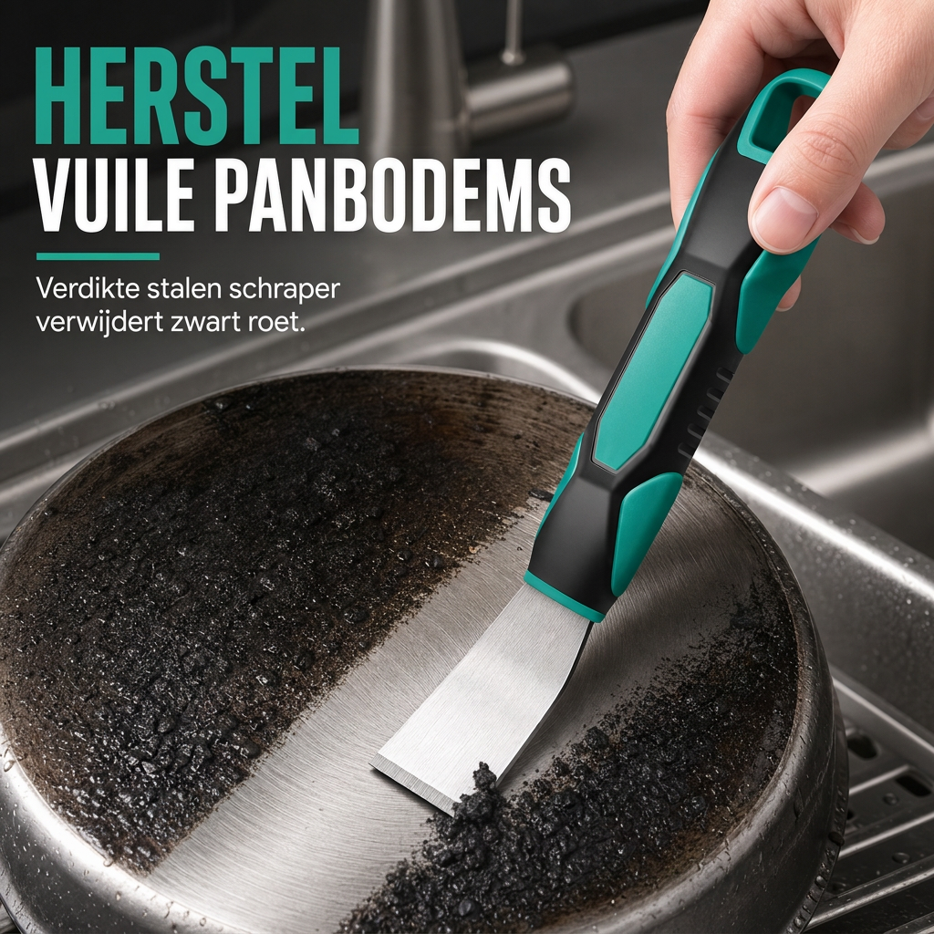 Dikke roestvrijstalen schraper voor reiniging