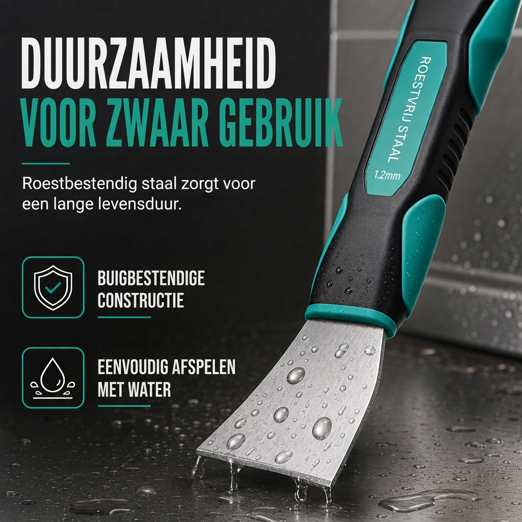 Dikke roestvrijstalen schraper voor reiniging