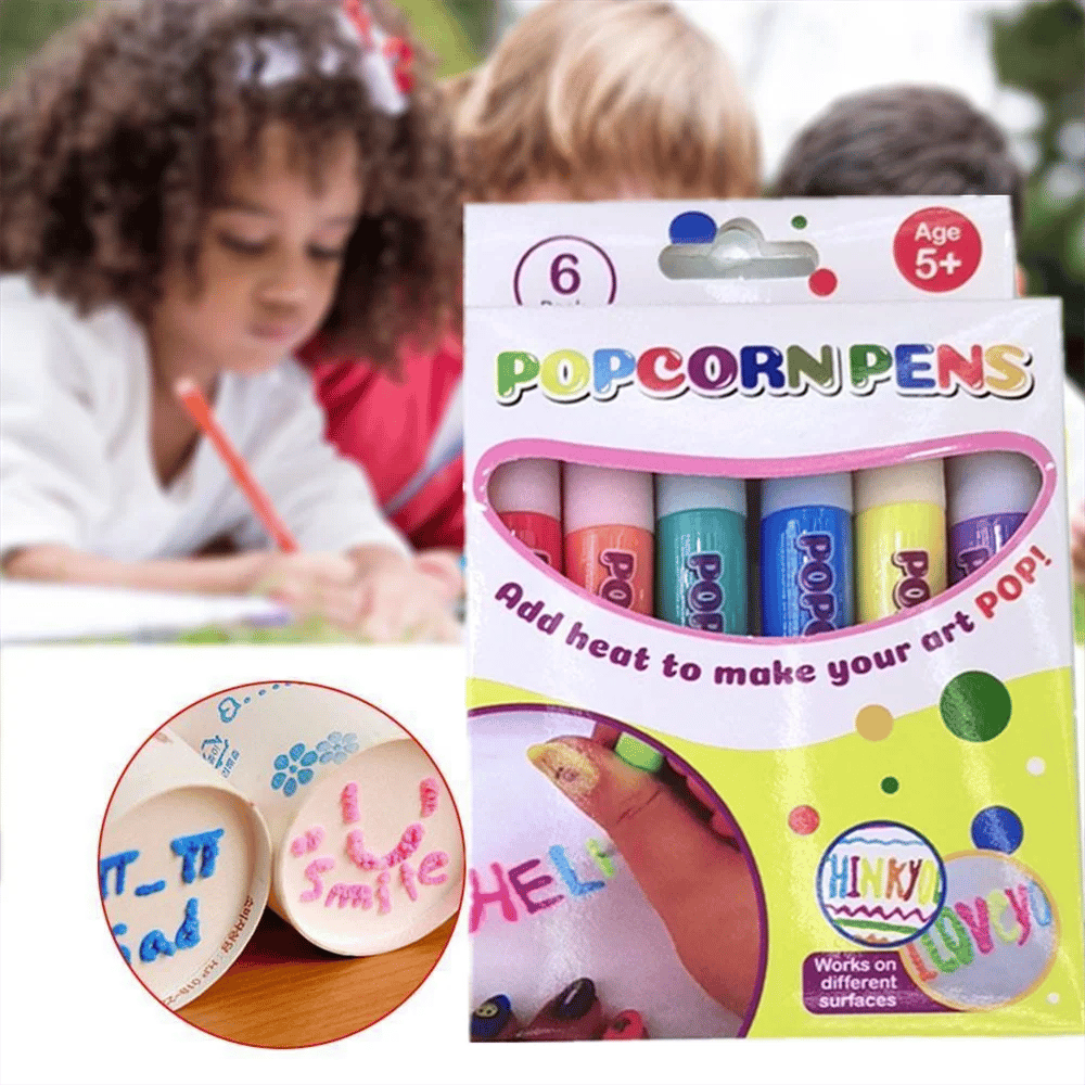 🎨 Magische Puffy Paint Pennen – 3D Kleureffect, Leuk Voor Knutselen & Creatieve Projecten | 50% KORTING