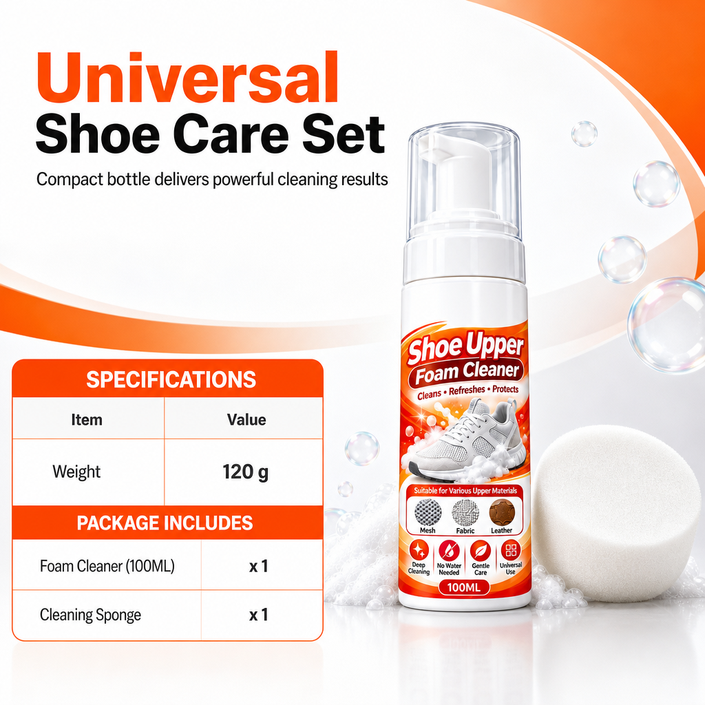 Spoelvrije Multi-Oppervlak Schoenen Schuimreiniger