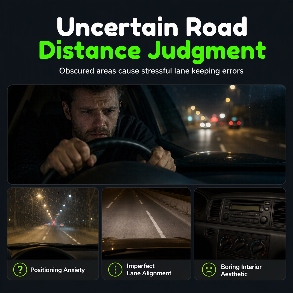 5-Delige Mini Lichtgevende Kuikentjes voor Auto Dashboard & Uitlijning