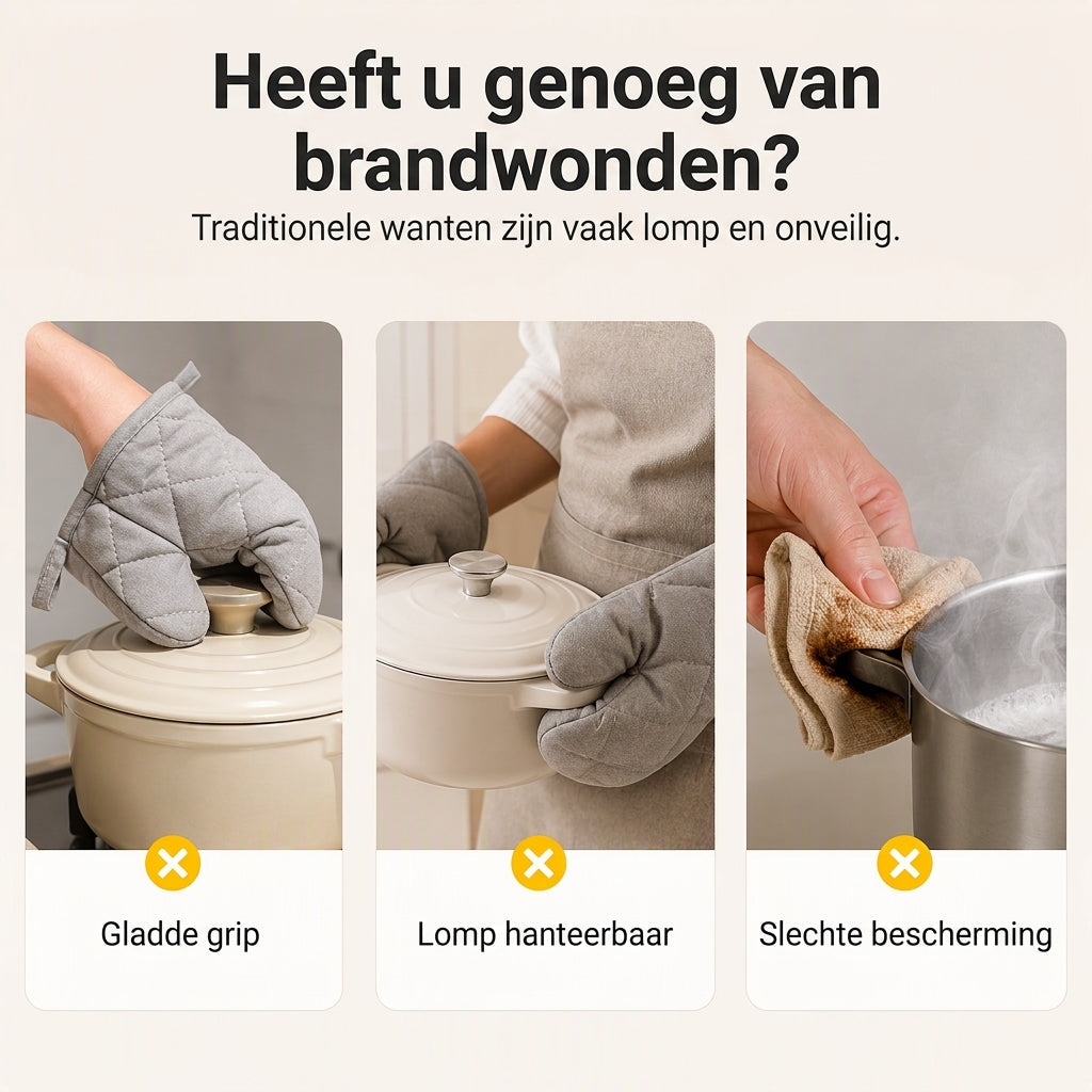 Schattige Donut Siliconen Hittebestendige Pijphandschoenen